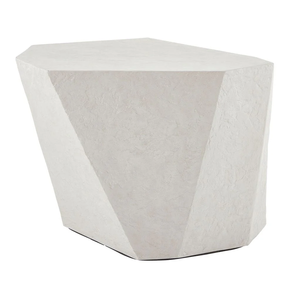 Uttermost Parra Limestone Side Table ~ Indoor And Outdoor Use - Image 3