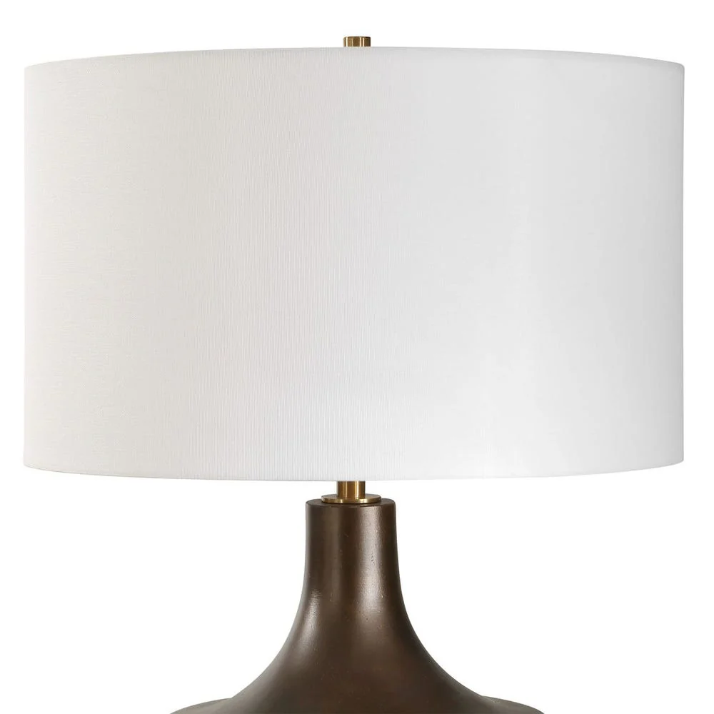 Uttermost Paseo Warm Bronze Curved Table Lamp - Image 5