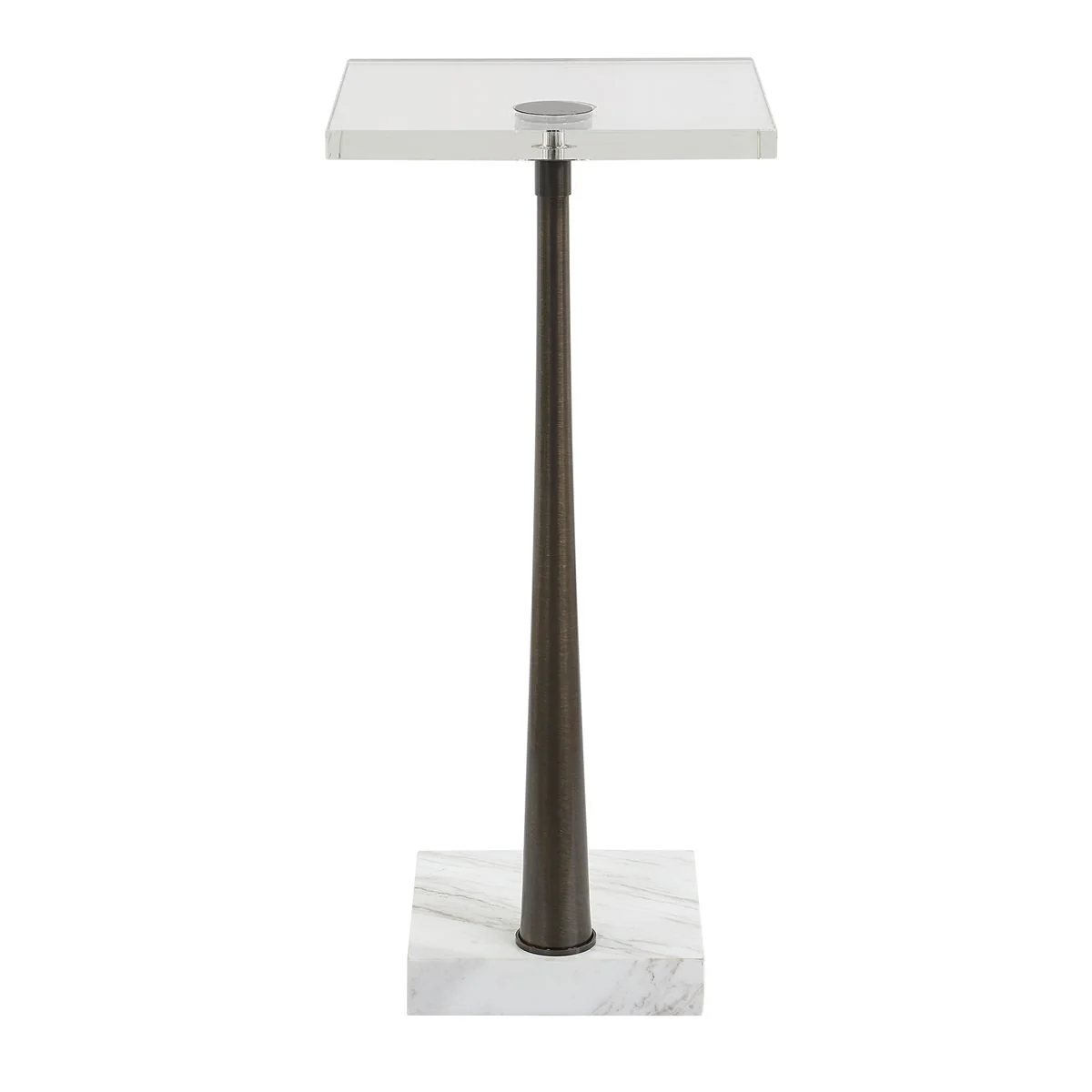 Uttermost Pelton White Marble Drink Table - Image 5