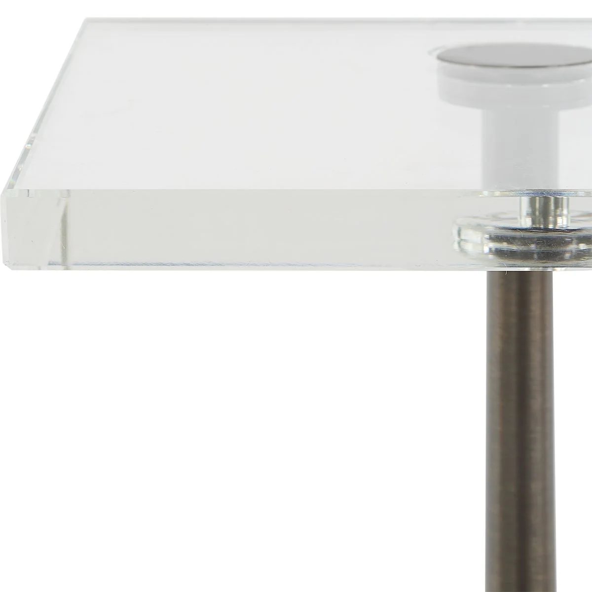 Uttermost Pelton White Marble Drink Table - Image 7