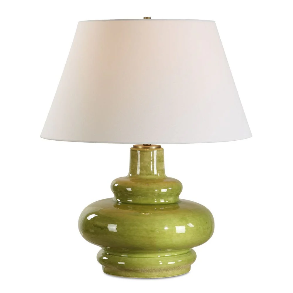 Uttermost Penny Moss Green Glaze Table Lamp - Image 3