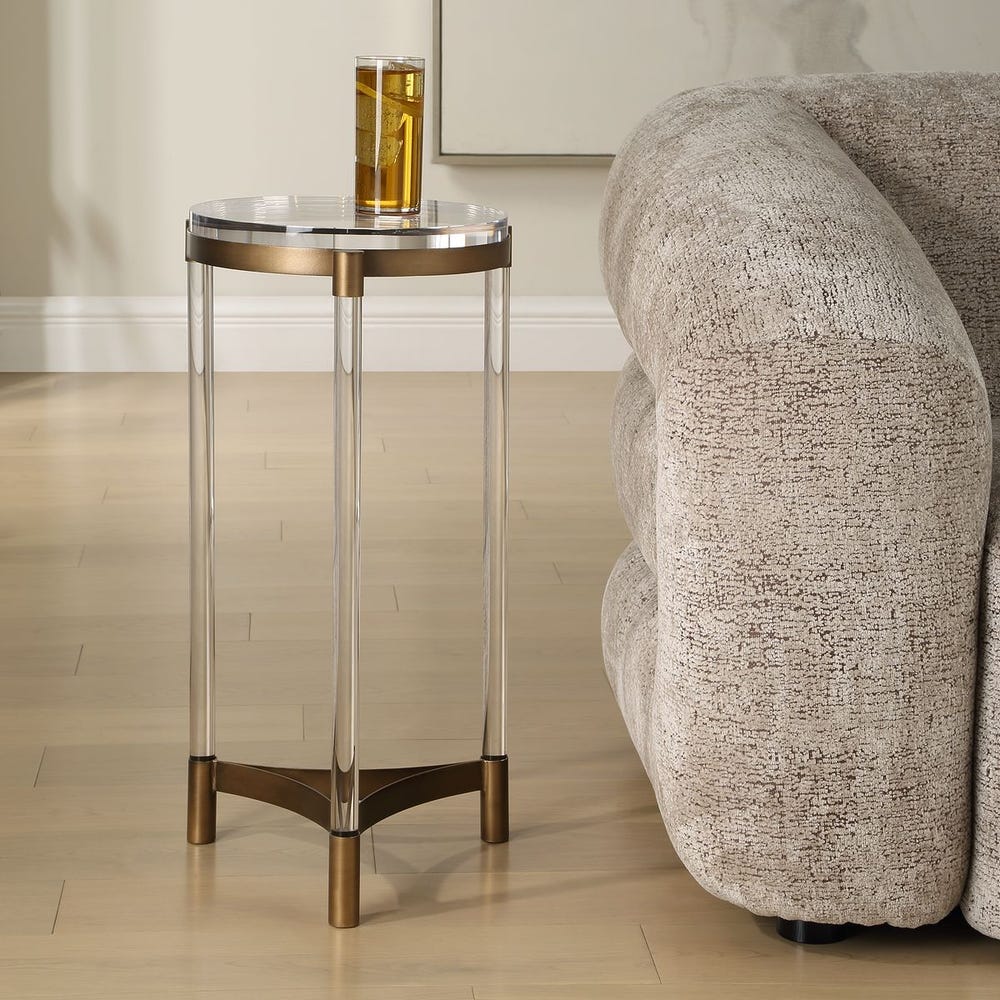 Uttermost Pereira Bronze Finish Accent Table - Image 2
