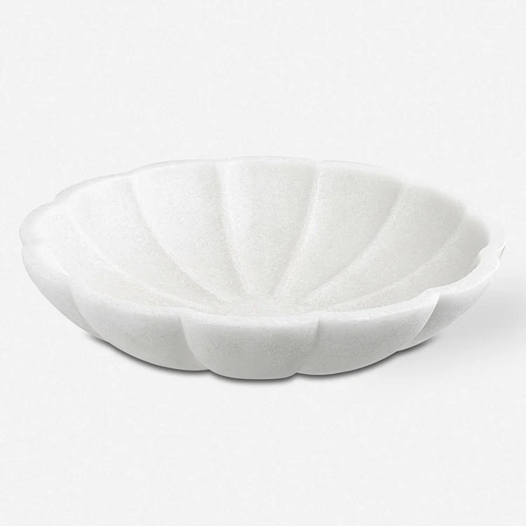 Uttermost Petal Ivory Stone Decorative Bowl - Image 2