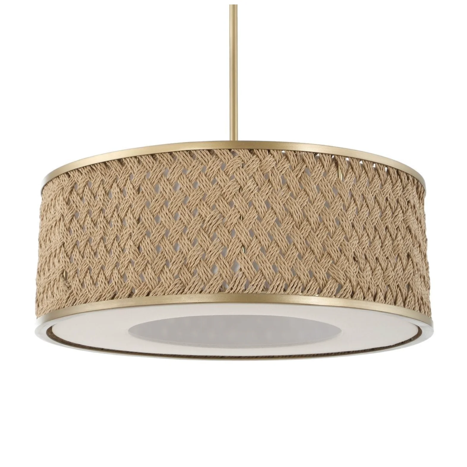 Uttermost Pinchot Natural Woven Rattan Pendant ~ 4 Lt - Image 3