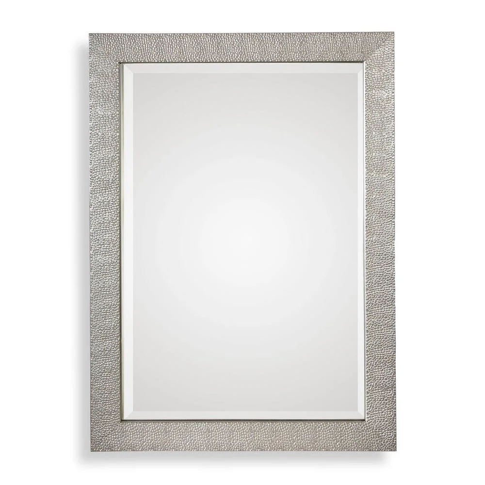 Uttermost Porcius Textured Antiqued Silver Mirror - Image 2