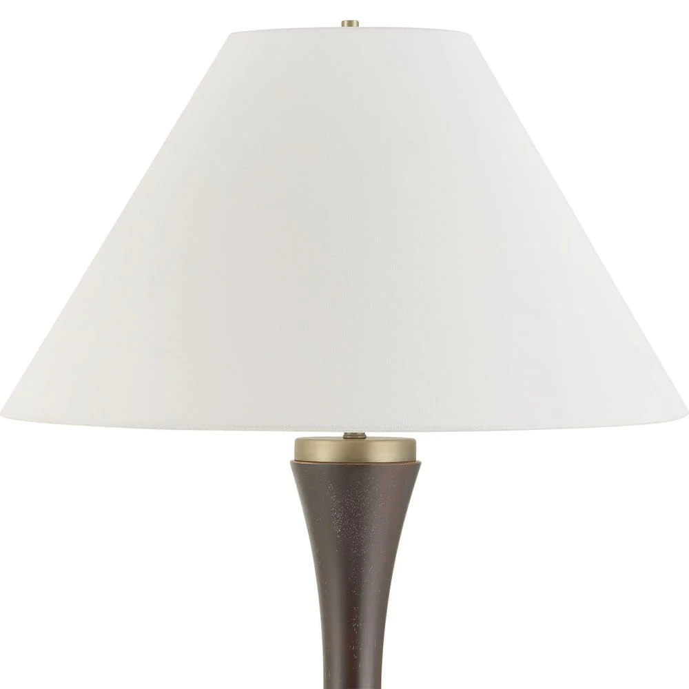 Uttermost Pravin Dark Bronzed Wood Floor Lamp - Image 4