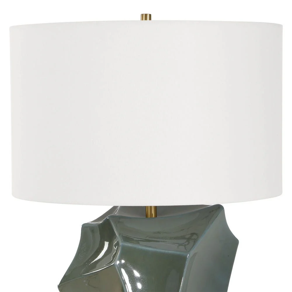 Uttermost Prisma Dark Teal Smoky Bronze Table Lamp - Image 8