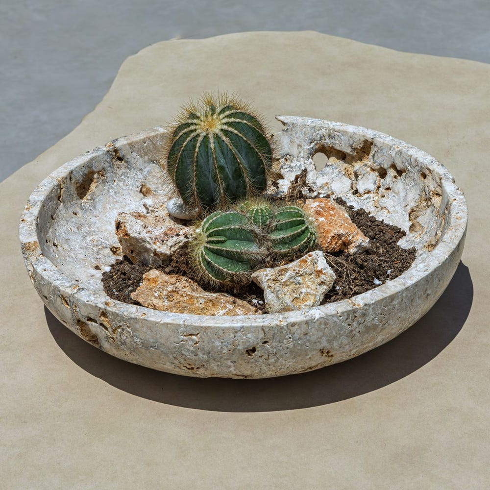Uttermost Quarried Stone Bowl ~ Indoor & Outdoor Use - Image 3