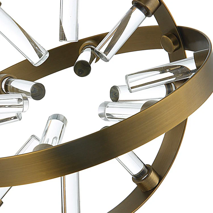 Uttermost Realum Brass Metal Rings Set of 2 Sculptures - Image 4