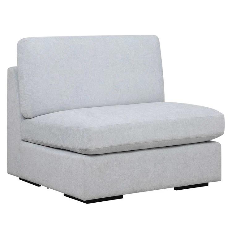 Uttermost Refuge Modular Armless Piece ~ Cloud Blue Performance Fabric