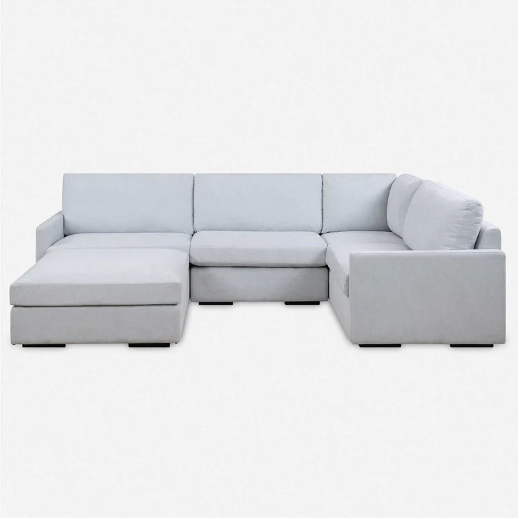 Uttermost Refuge Modular Armless Piece ~ Cloud Blue Performance Fabric - Image 6