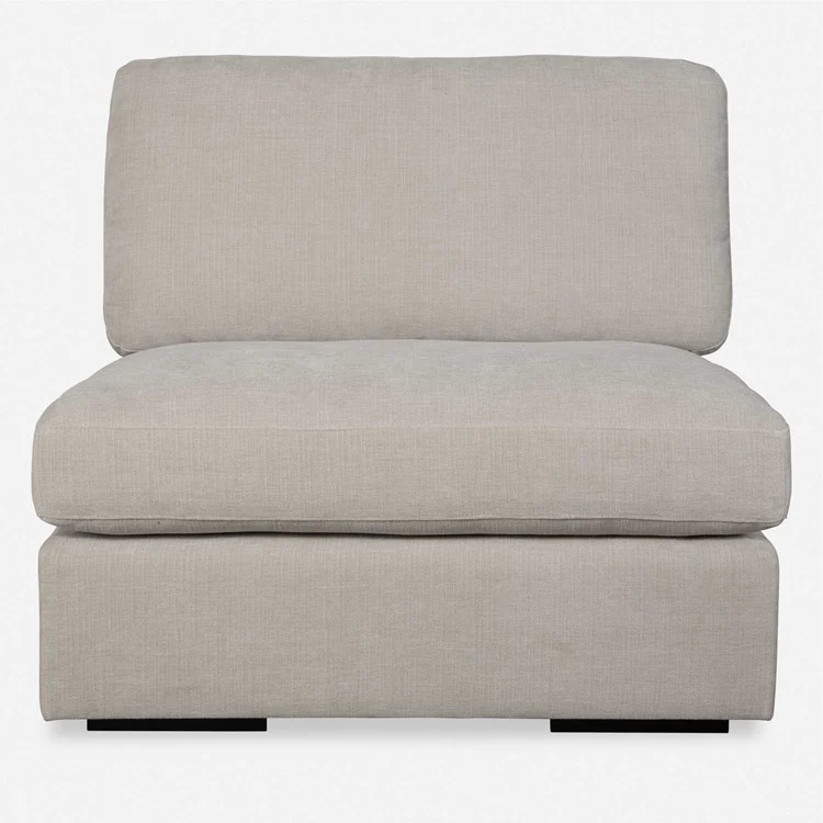 Uttermost Refuge Modular Armless Piece ~ Velvety Sand Performance Fabric - Image 2