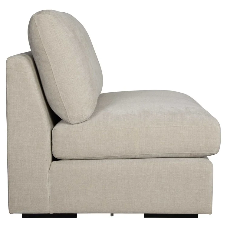 Uttermost Refuge Modular Armless Piece ~ Velvety Sand Performance Fabric - Image 3