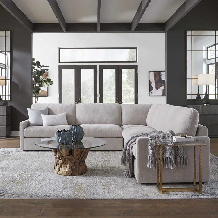 Uttermost Refuge Modular Corner Piece ~ Velvety Sand Performance Fabric - Image 8
