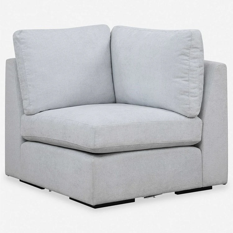 Uttermost Refuge Modular Corner Piece ~ Cloud Blue Performance Fabric