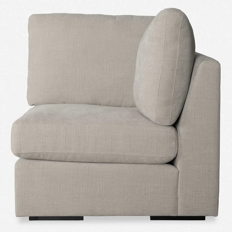 Uttermost Refuge Modular Corner Piece ~ Velvety Sand Performance Fabric - Image 2