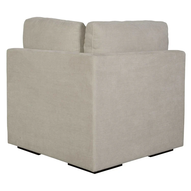 Uttermost Refuge Modular Corner Piece ~ Velvety Sand Performance Fabric - Image 4