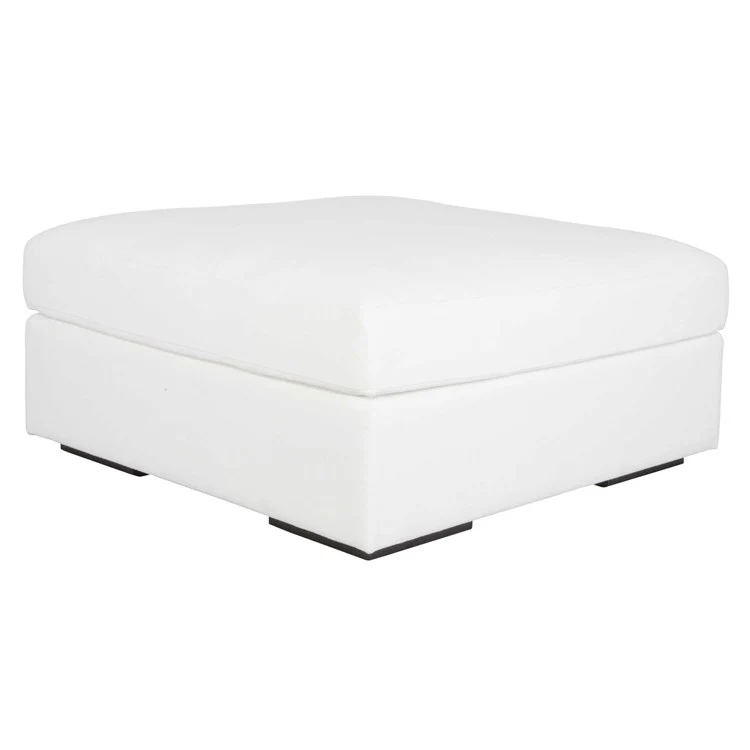 Uttermost Refuge Modular Ottoman ~ Ultra Plush Artic White Performance Fabric
