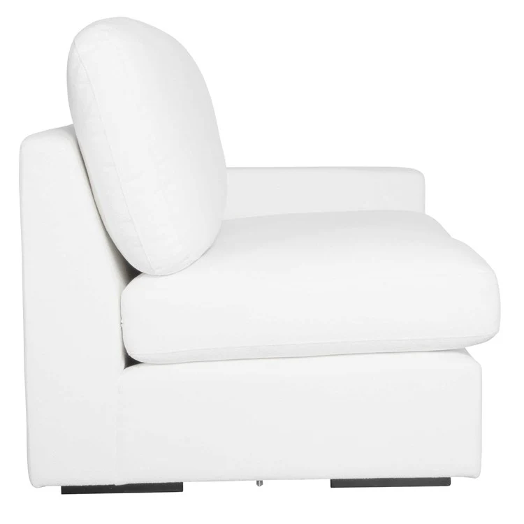 Uttermost Refuge Modular Right Arm Facing Piece ~ Ultra Plush Artic White Performance Fabric - Image 3