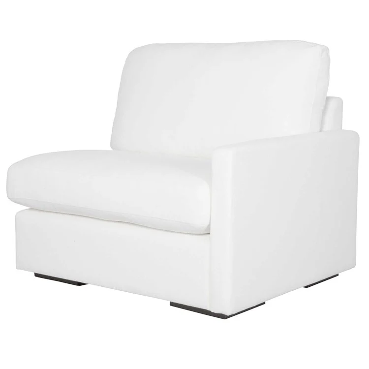 Uttermost Refuge Modular Right Arm Facing Piece ~ Ultra Plush Artic White Performance Fabric - Image 6