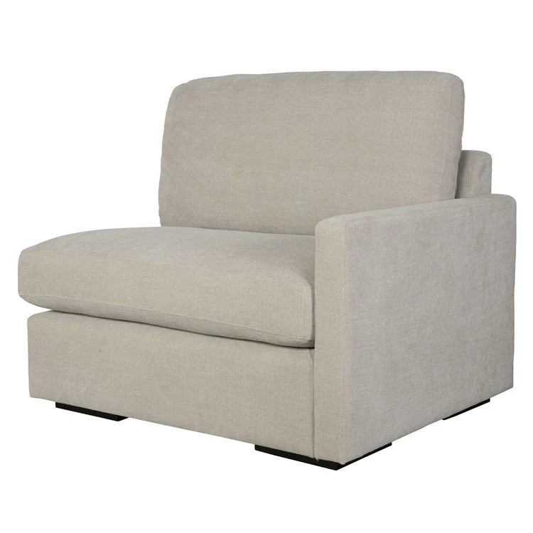 Uttermost Refuge Modular Right Arm Facing Piece ~ Velvety Sand Performance Fabric - Image 2