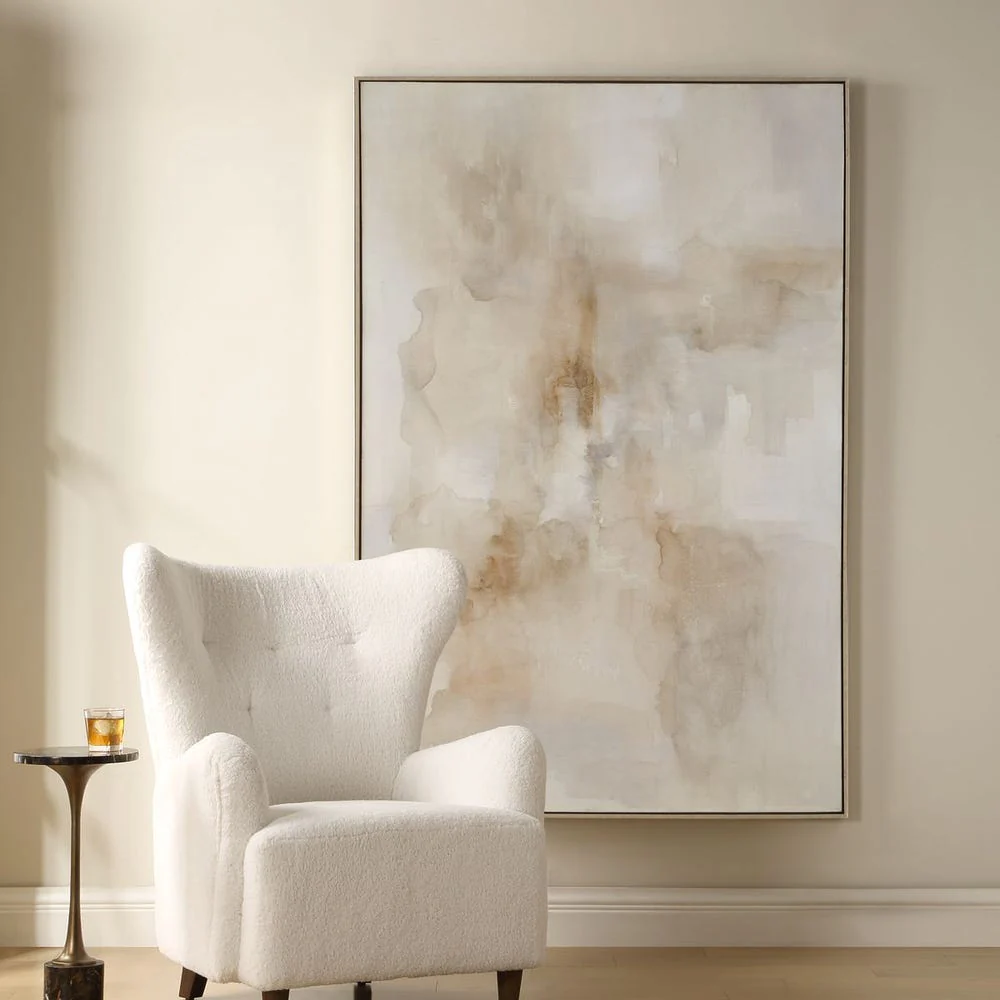 Uttermost Remedy Cream Hand Painted Canvas