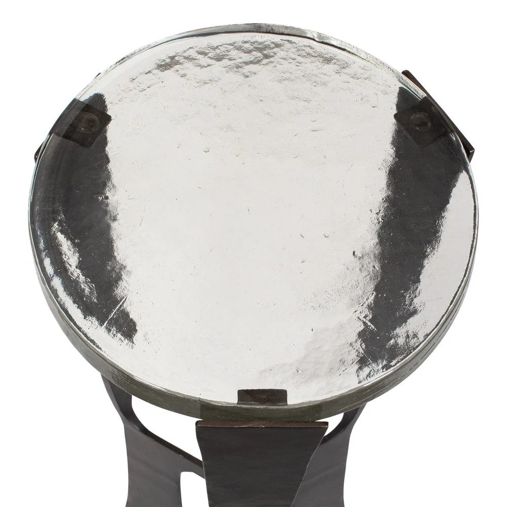 Uttermost Renaud Dark Bronze Drink Table - Image 3