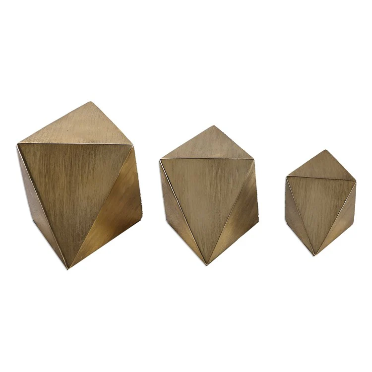 Uttermost Rhombus Set of 3 Tabletop Sculptures - Image 3