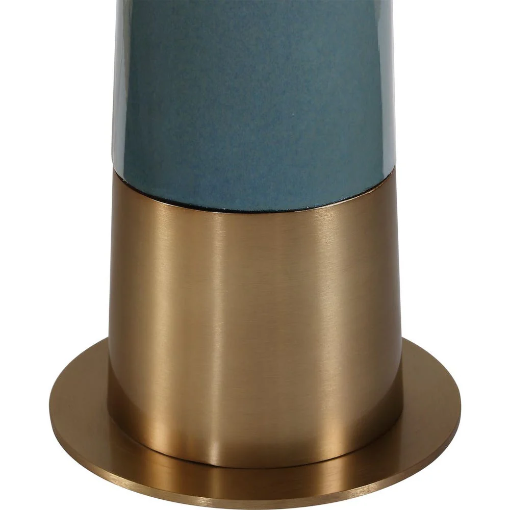 Uttermost Riccardi Smokey Blue Glazed Floor Lamp - Image 6