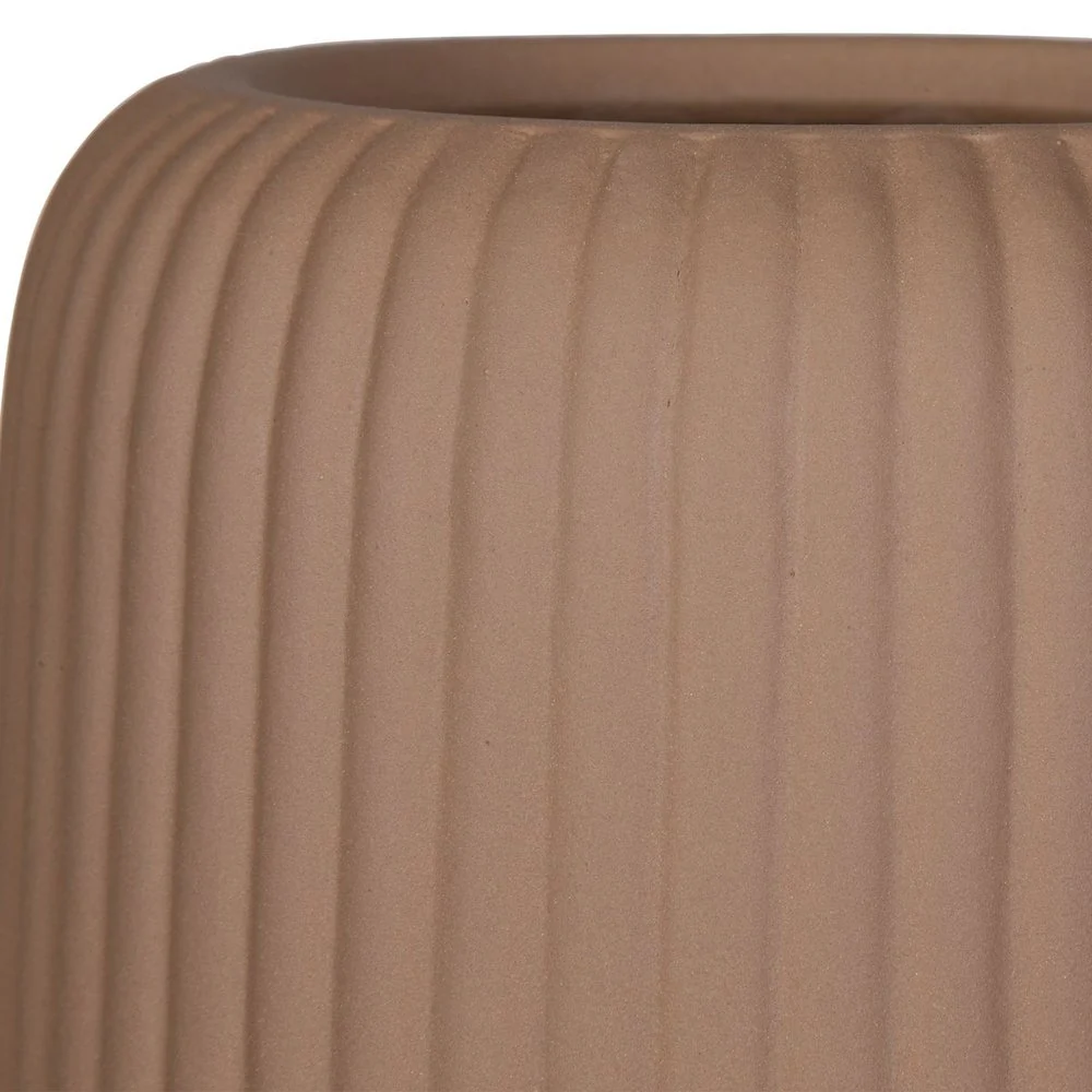 Uttermost Ridge Light Brown Ribbed Set of 2 Large Vases - Image 3