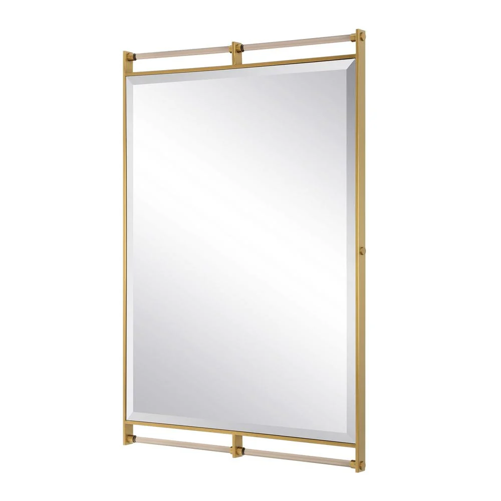 Uttermost Ripoll Plated Antique Brass Mirror - Image 4