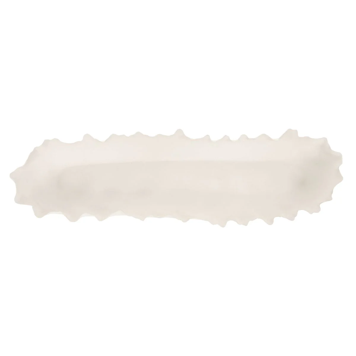 Uttermost Ripple Crest Matte White Finish Elongated Bowl - Image 6