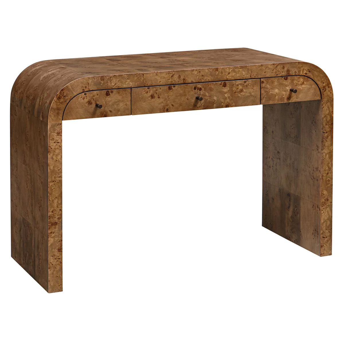 Uttermost Rocco Mappa Burl Wood Desk - Image 3