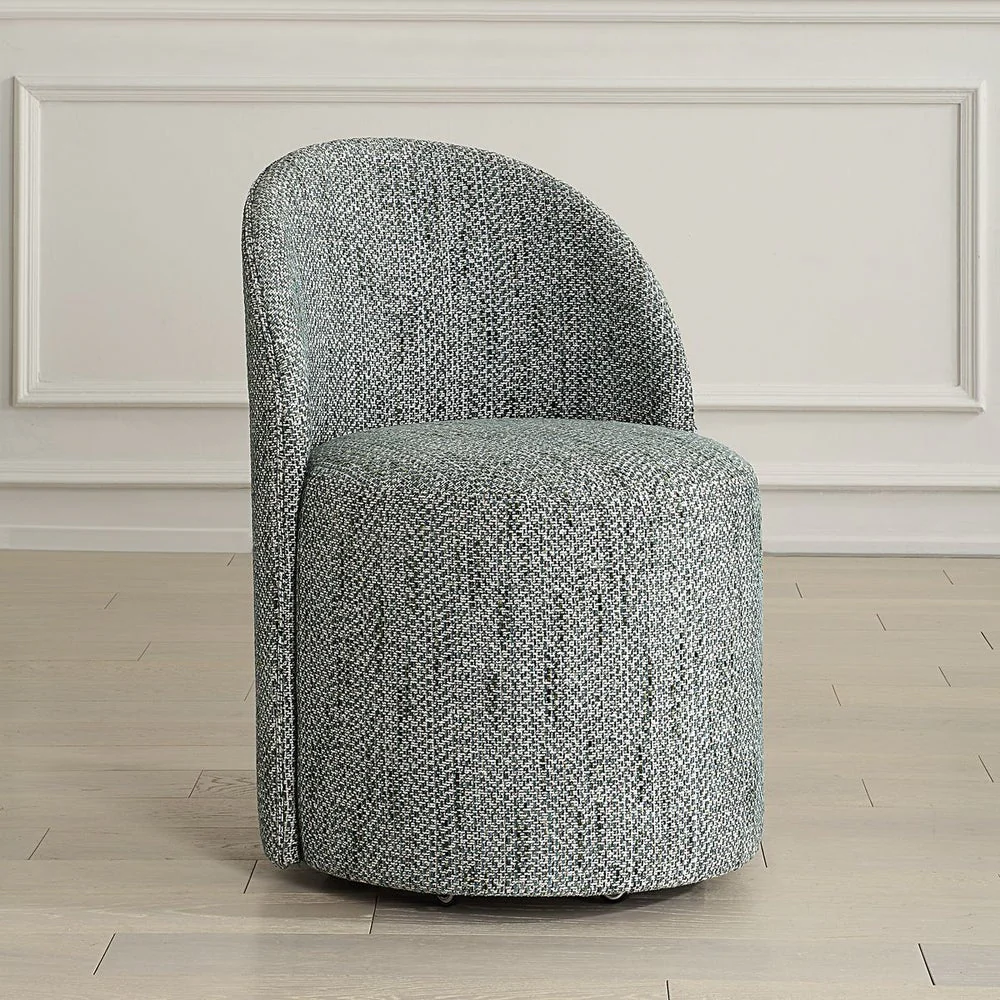 Uttermost Roll With It Rich Emerald Chenille Dining Chair - Image 2