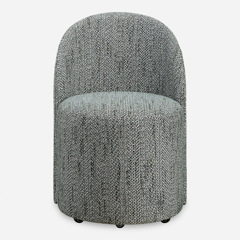 Uttermost Roll With It Rich Emerald Chenille Dining Chair - Image 3
