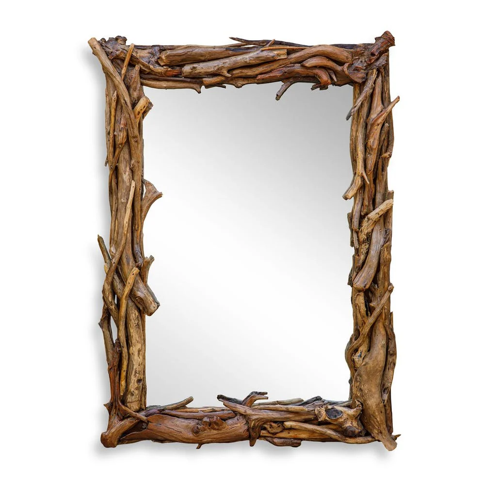 Uttermost Rooted Reflection Teak Wood Mirror - Image 3