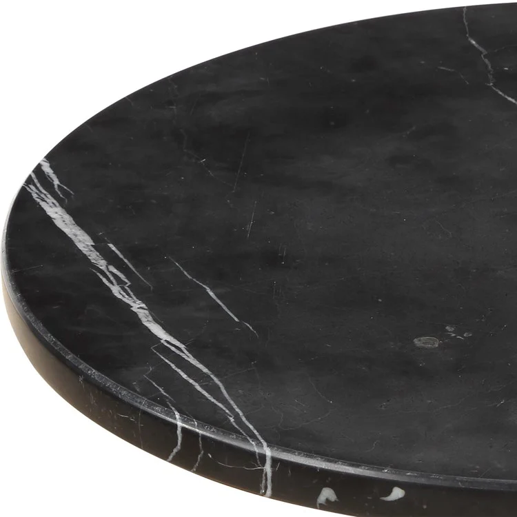 Uttermost Rosston Black Marble Accent Table - Image 5