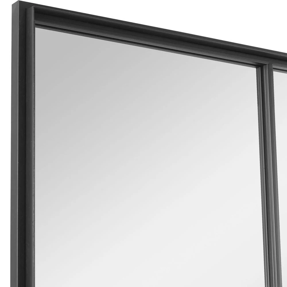 Uttermost Rousseau Iron Window Pane Mirror - Image 7