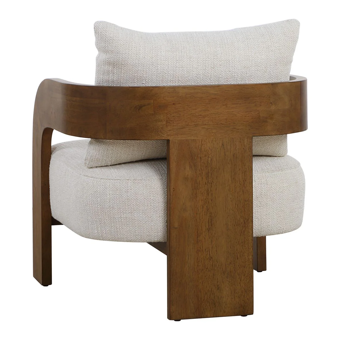 Uttermost Rowan Textured Ivory Boucle Accent Chair - Image 6