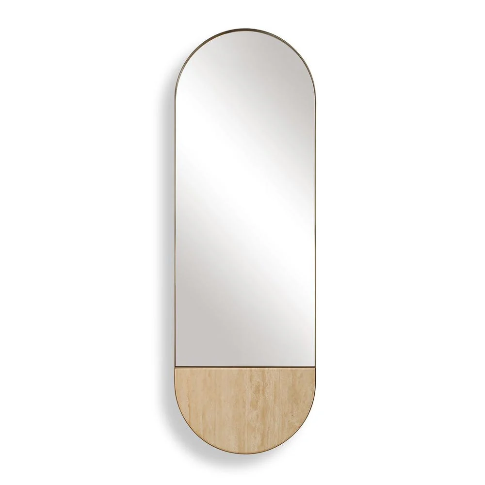 Uttermost Russo Travertine Tall Oval Mirror - Image 3