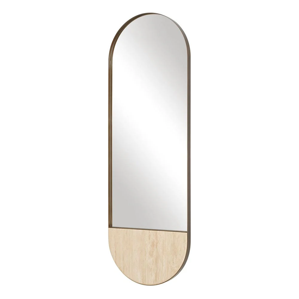 Uttermost Russo Travertine Tall Oval Mirror - Image 4