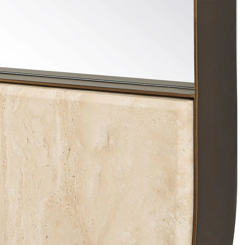 Uttermost Russo Travertine Tall Oval Mirror - Image 5