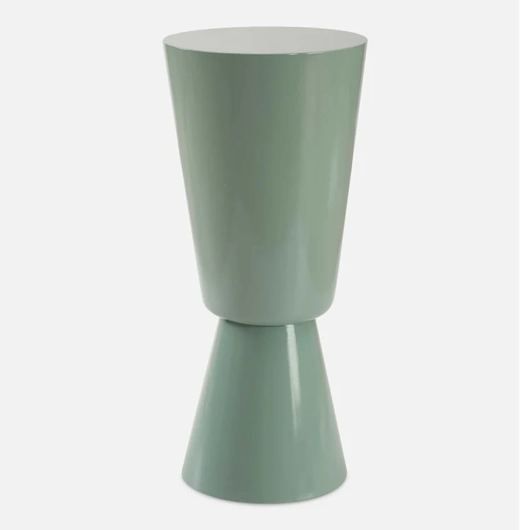 Uttermost Sabetha High Gloss Blue Round Drink Table - Image 2