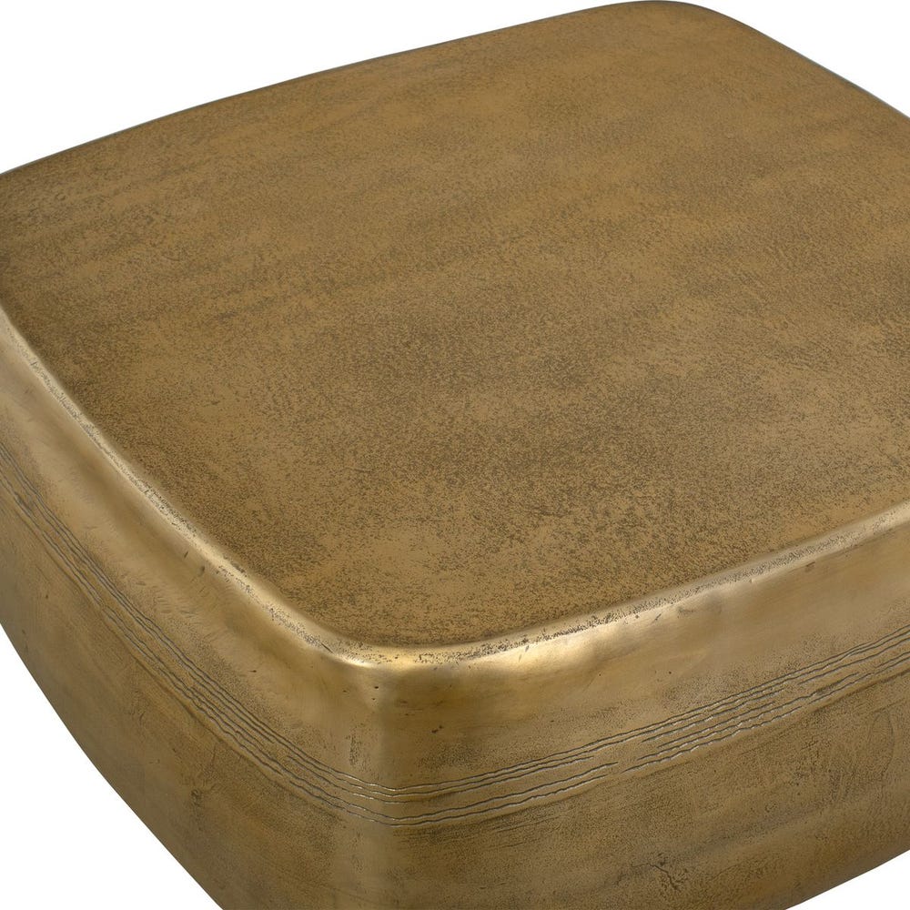 Uttermost Saguaro Aged Brass Coffee Table ~ Indoor-Outdoor Use - Image 3