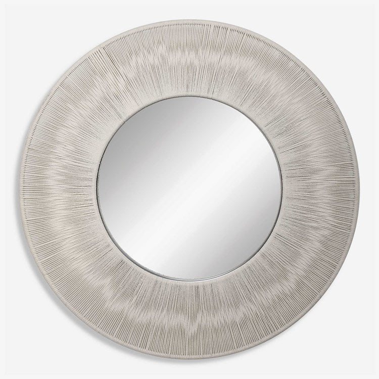Uttermost Sailor’s Knot Natural Beige Rope Round Mirror - Image 2