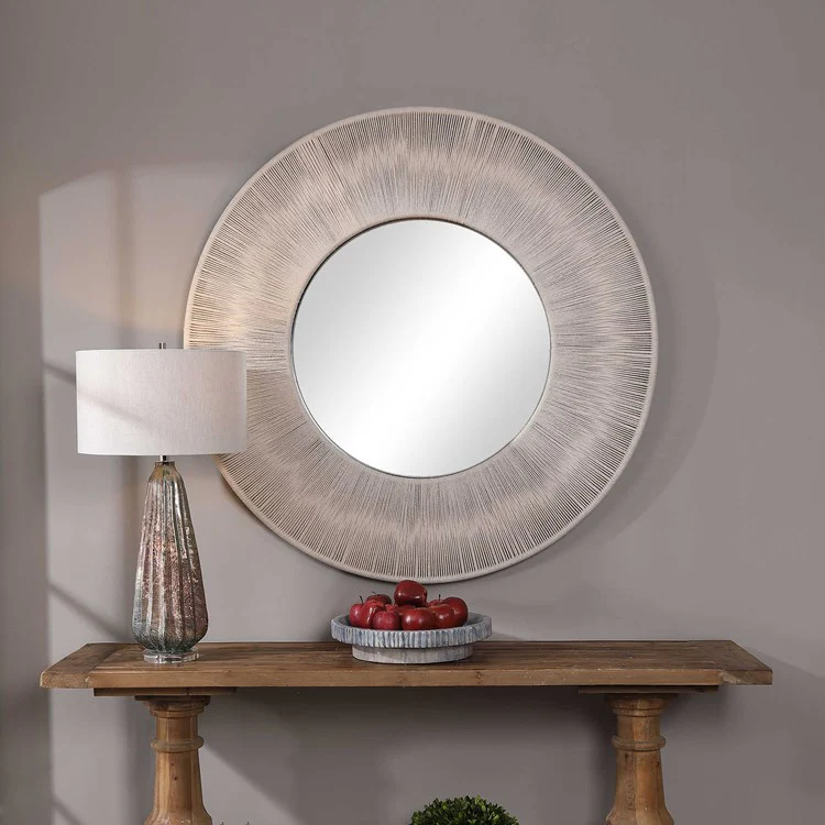 Uttermost Sailor’s Knot Natural Beige Rope Round Mirror - Image 4