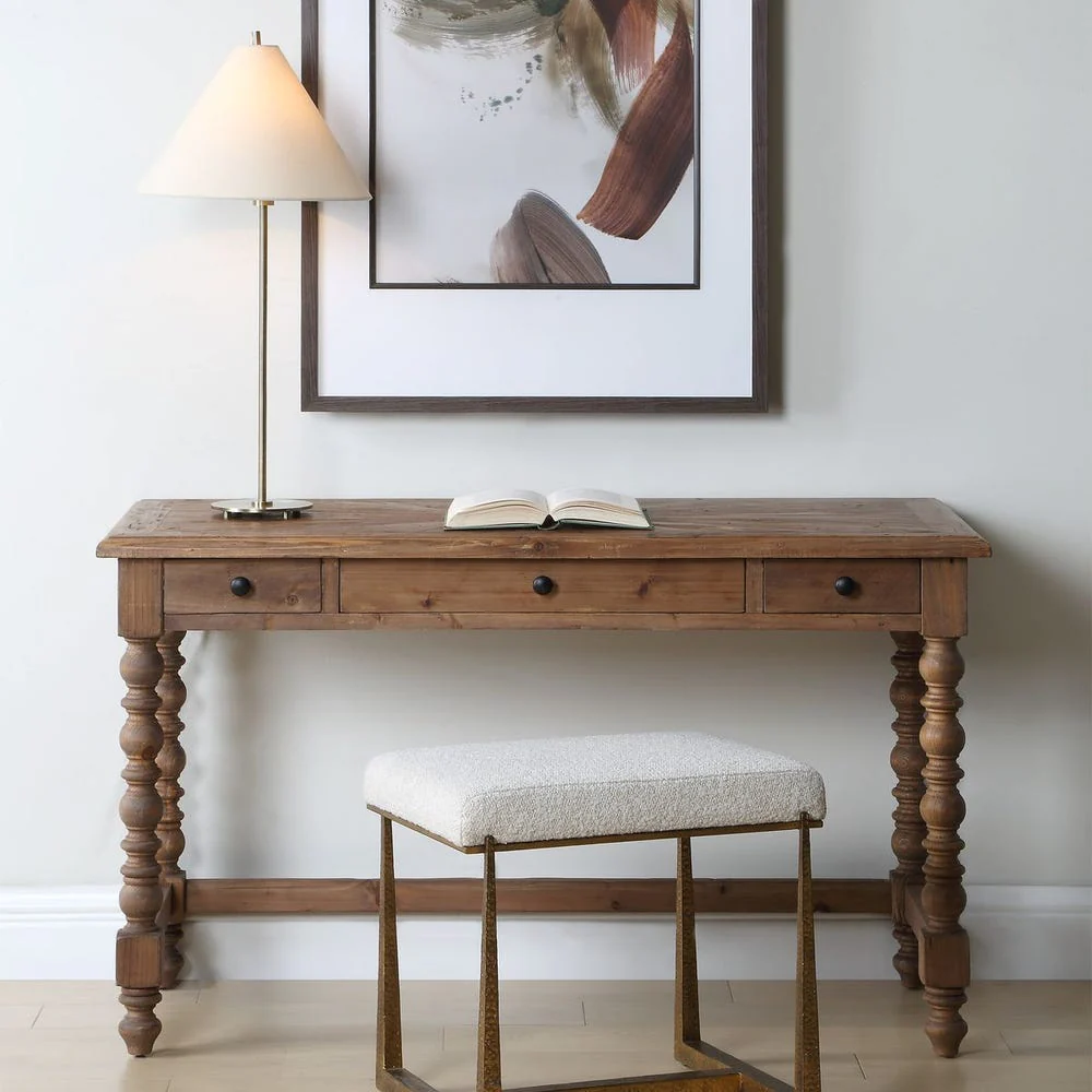 Uttermost Samuelle Sunburst Patterned Writing Desk