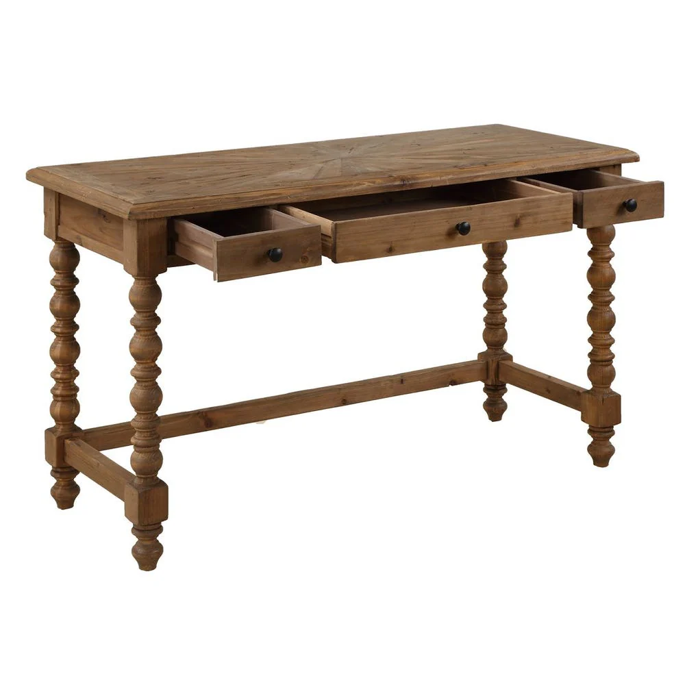 Uttermost Samuelle Sunburst Patterned Writing Desk - Image 10