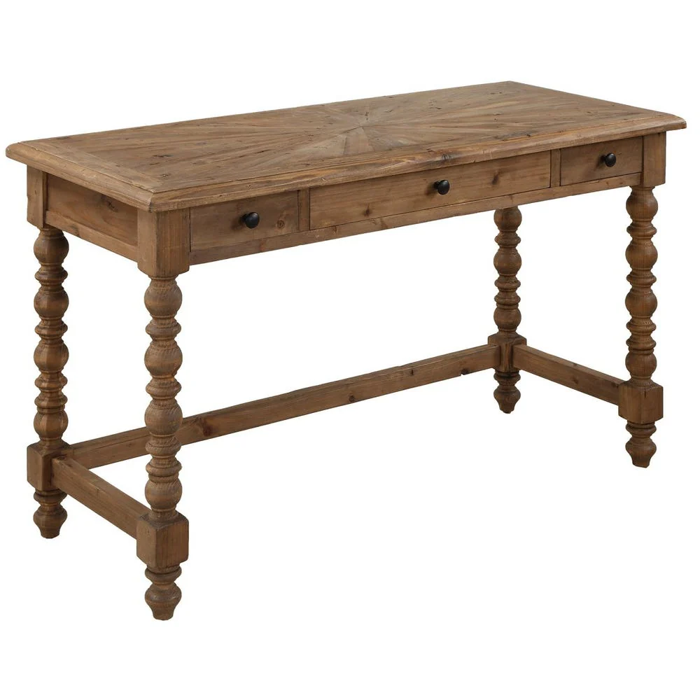 Uttermost Samuelle Sunburst Patterned Writing Desk - Image 6