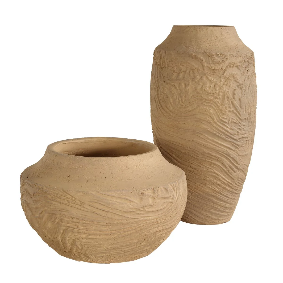 Uttermost Sandstone Flow Terracotta Round Vase - Image 5
